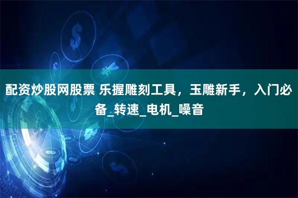 配资炒股网股票 乐握雕刻工具，玉雕新手，入门必备_转速_电机_噪音